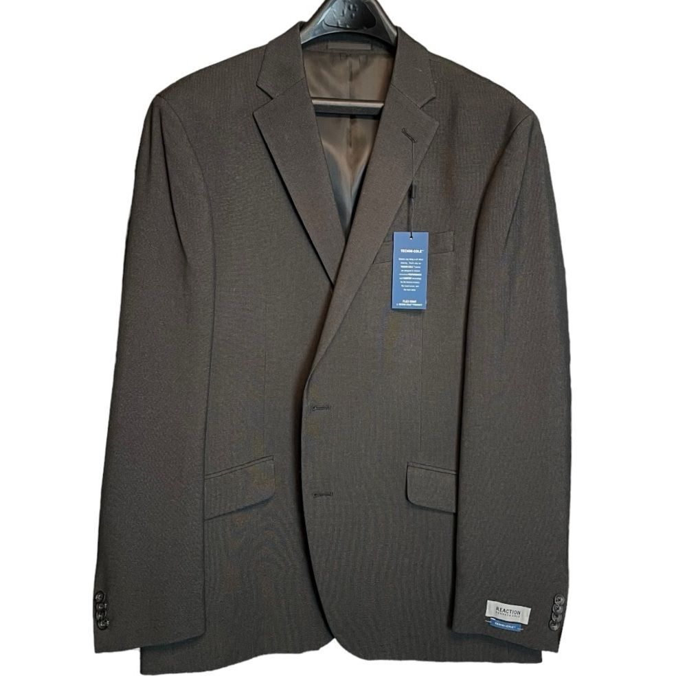 Kenneth Cole Sports Coat 2 Button Charcoal Size 46L